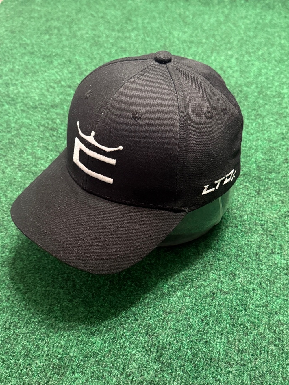 Cobra Golf Hat (Black / White embroidered logos)